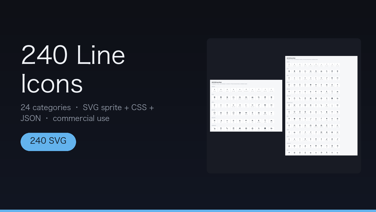 240 Line Icons
