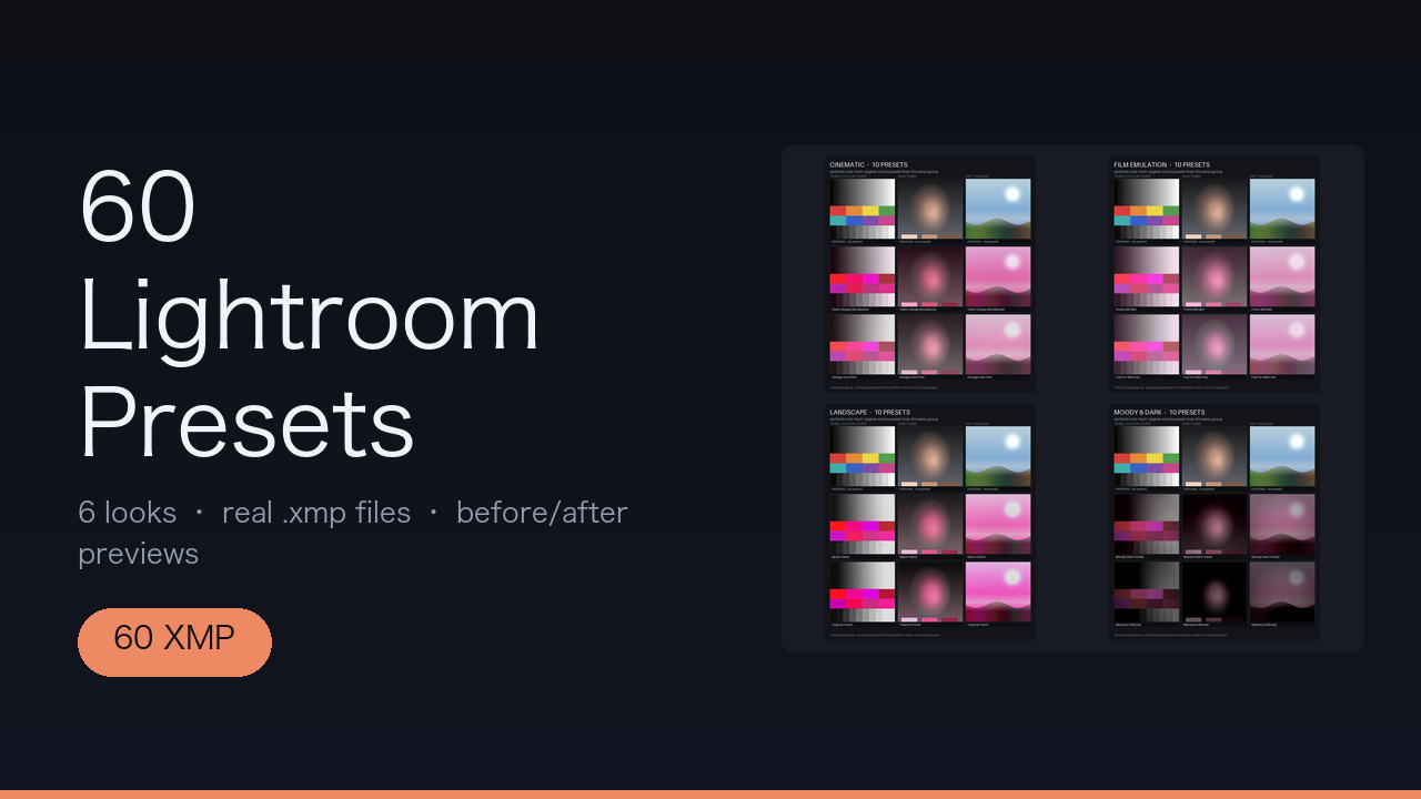 60 Lightroom Presets